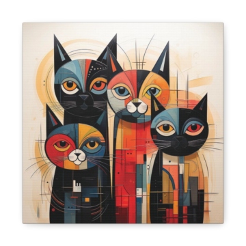 Abstract Cat Family - Image 4