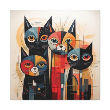 Abstract Cat Family - Image 2